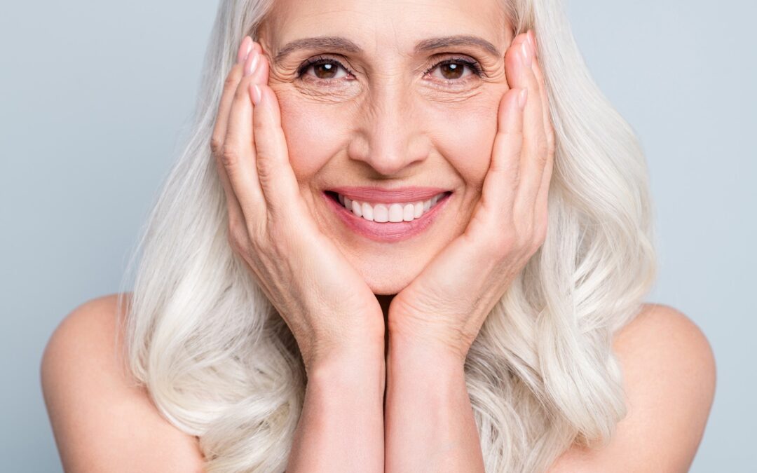 Woman smiling at her dental botox appointment to improve smile lines in Richmond VA